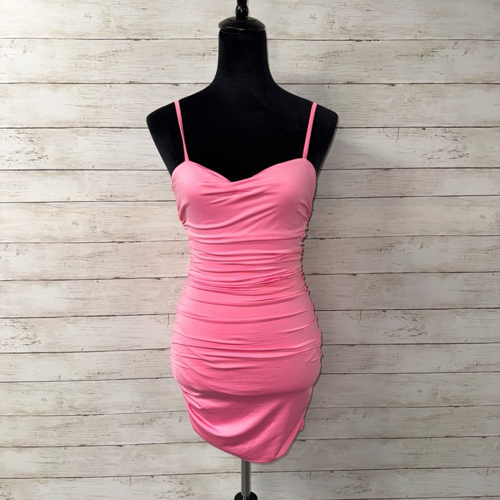 Revamped Ruched Mini Dress